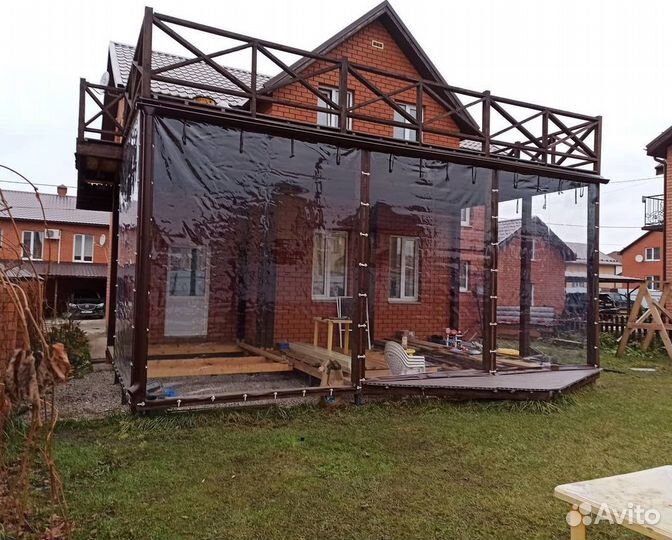 Мягкие окна для беседки