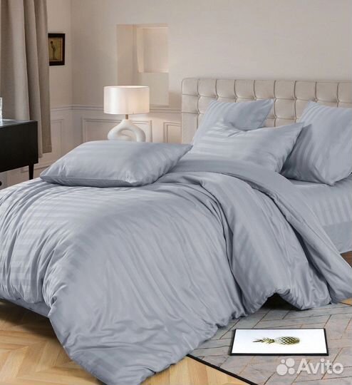 Постельное белье страйп сатин