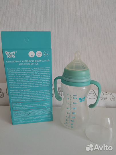 Бутылочка 6+ антиколик Roxy kids