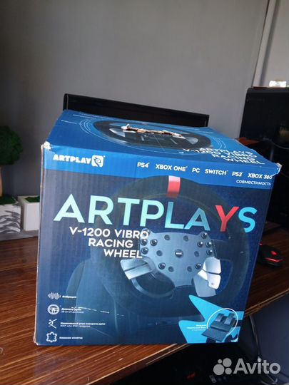 Игровой руль 900 градусов ArtplaysV-1200Vibro