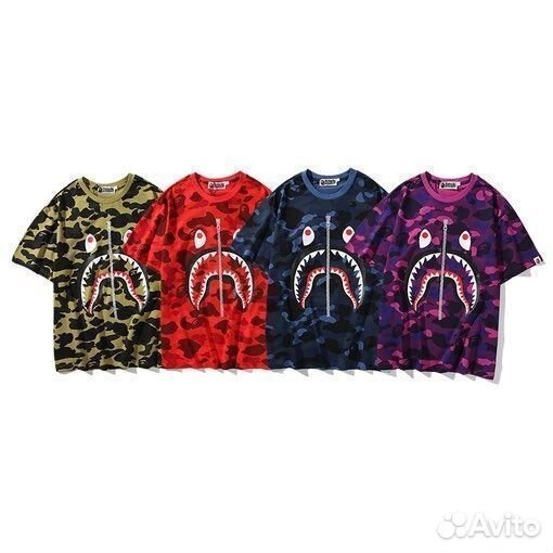 Футболка bape синяя