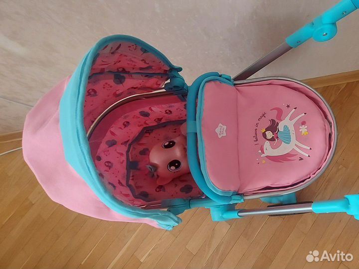 Коляска для кукол demi star 2 в 1