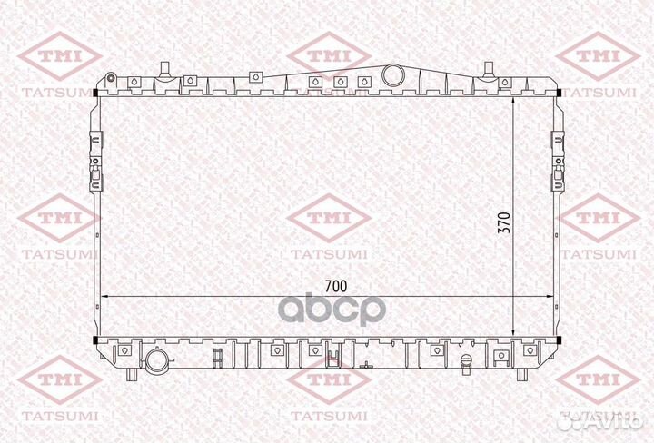 Радиатор системы охлаждения TGA1007 tatsumi