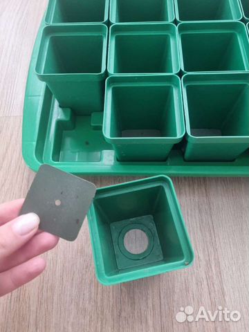 Горшочки для рассады 24шт с поддоном