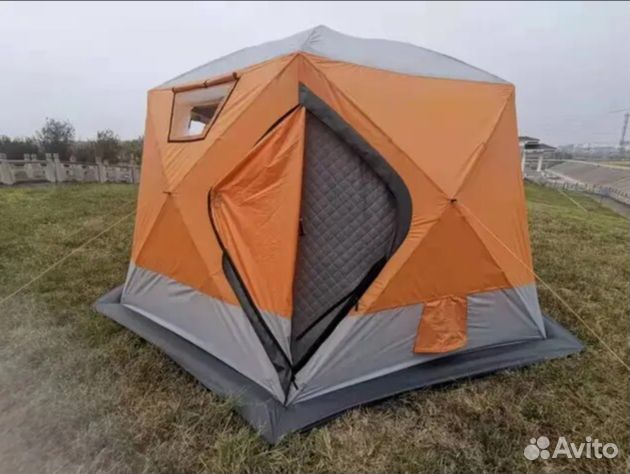Четырехслойная зимняя палатка куб