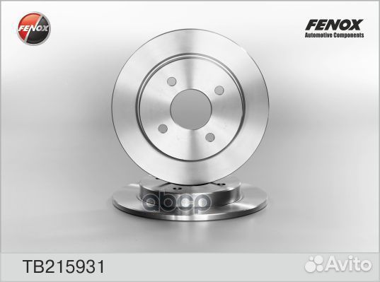 Торм.диск зад.253x10 4 отв. tb215931 fenox