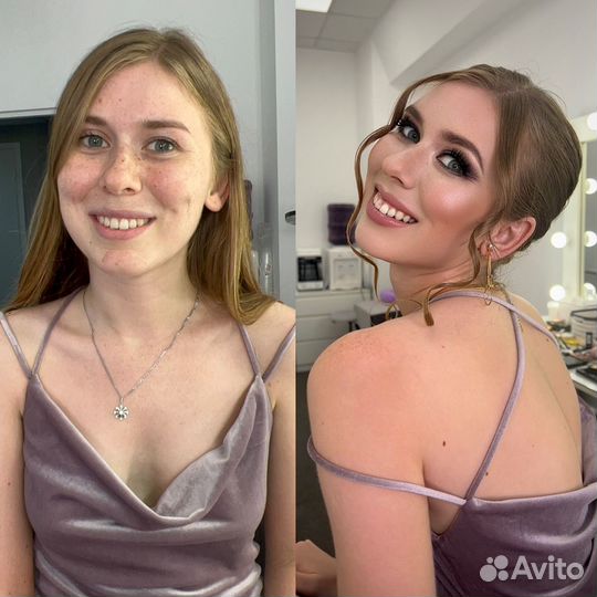 Макияж и прическа