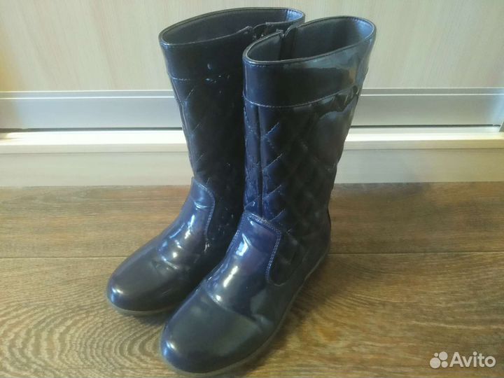 Сапоги лакир. демисез.35р (23см)