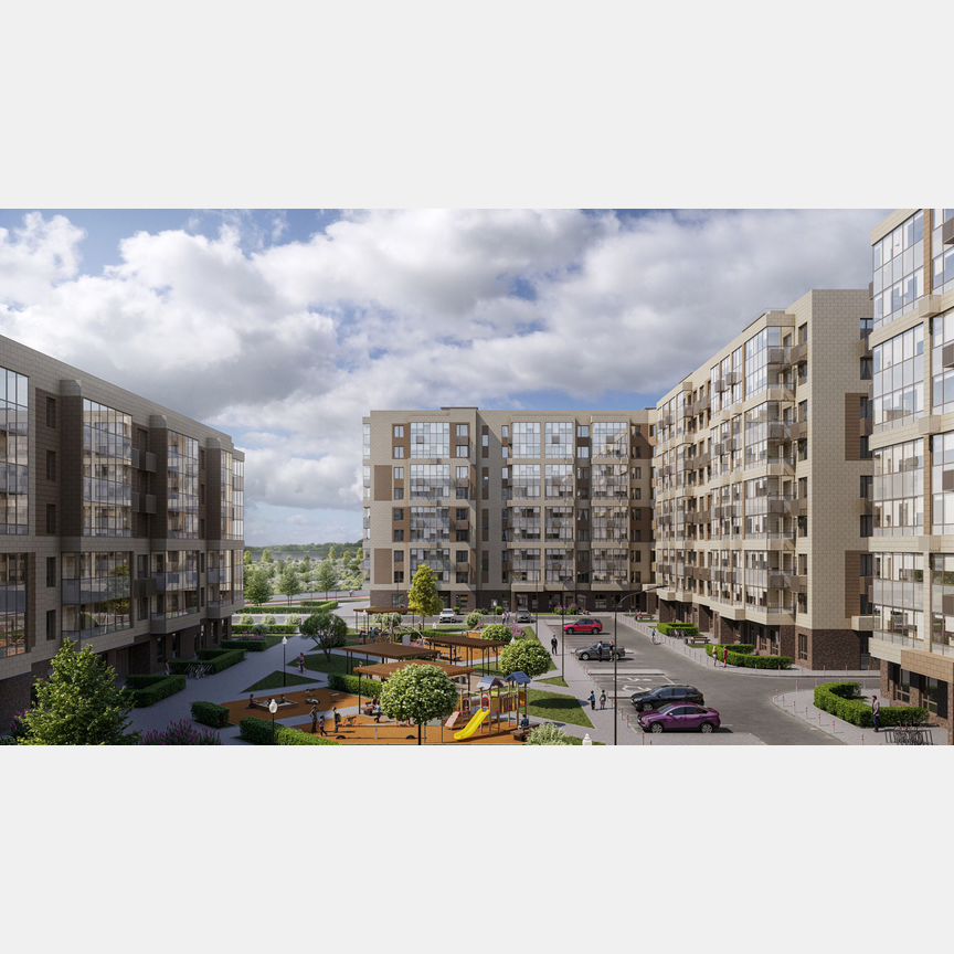 1-к. квартира, 62,3 м², 8/9 эт.