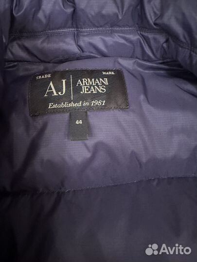 Пуховик armani jeans