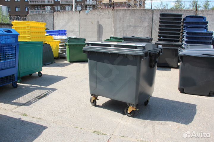 Пластиковый евроконтейнер 1100л R2631