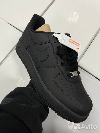 Nike Air Force 1 low черные
