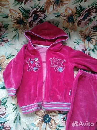 Польский велюровый костюм рост 86