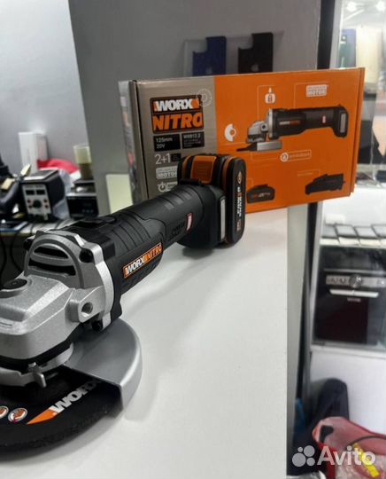 Аккумуляторная ушм worx nitro wx812.2