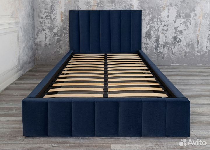 Кровать двуспальная 120х200 Богема в велюре