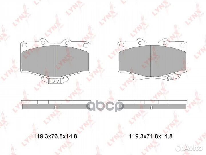 Колодки тормозные дисковые перед BD7603 LYN