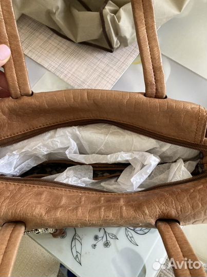 Сумка женская натуральная кожа италия бу