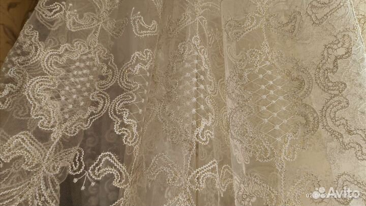 Тюль сетка на ленте новый