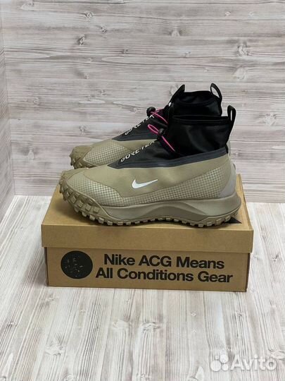 Кроссовки nike acg mountain fly gore tex бежевые