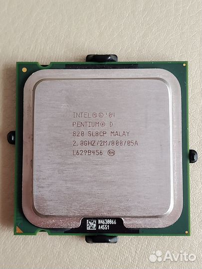Процессор Intel Pentium D820 (SL8CP) 2.8GHZ