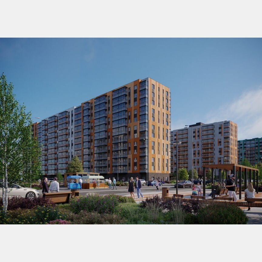 1-к. квартира, 37,9 м², 2/12 эт.
