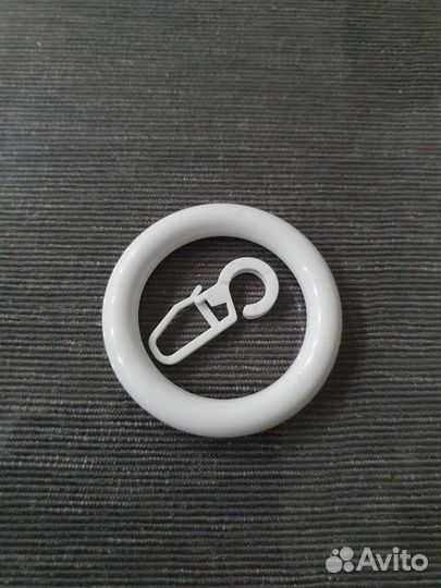 Кольца с крючками на карниз 30 шт