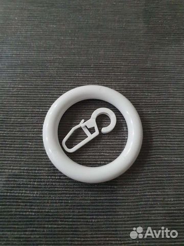 Кольца с крючками на карниз 30 шт