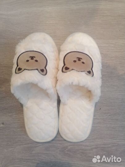 Тапочки мишка