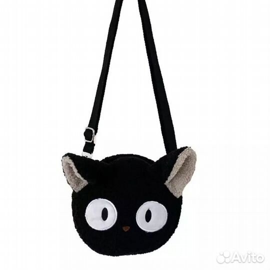 Сумочка детская новая черная котик