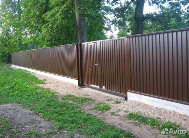 Забор из профнастила