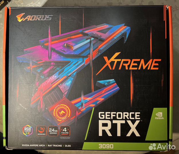 Видеокарта aorus RTX 3090 xtreme Waterforce