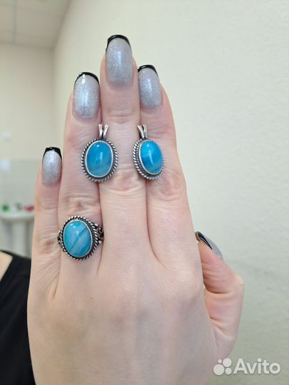 Серьги серебро