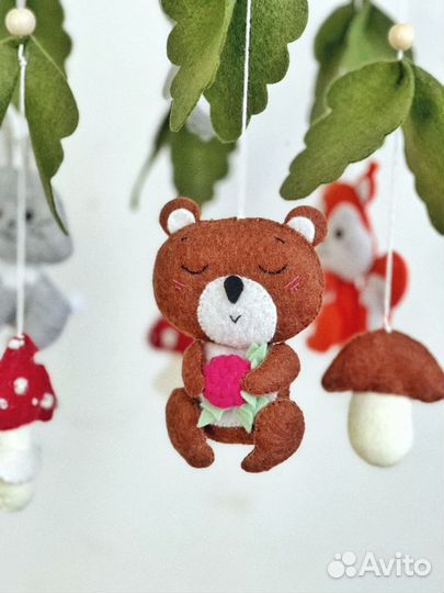 Мобиль на кроватку лесной