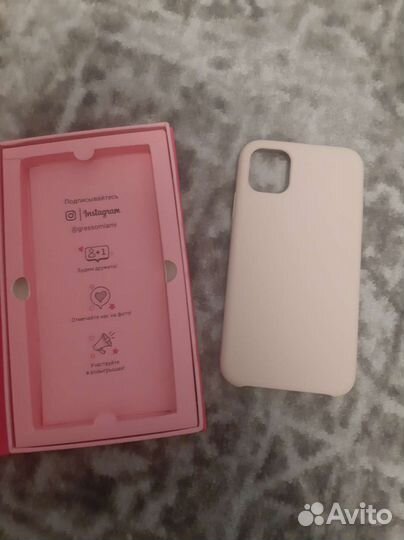 Чехол на iPhone 11 новый розовый