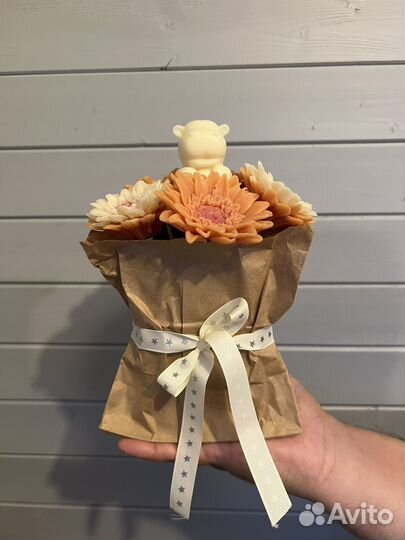 Букет цветов из мыла