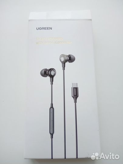 Проводная гарнитура Ugreen EP103 черный Type-C
