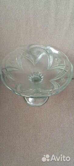 Ваза для фруктов стекло СССР