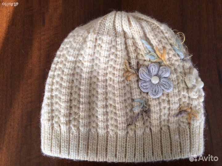 Шапка зимняя женская вязанная