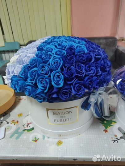 Букет из мыльных роз 51 шт