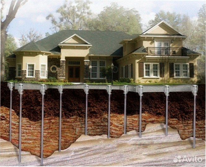 Винтовые сваи для забор под ключ