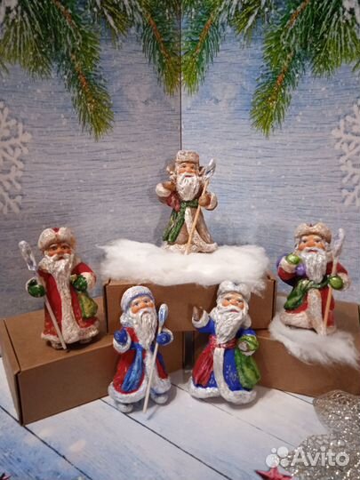 Ёлочная ватная игрушка 