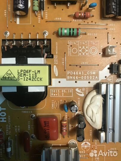 Запчасти для тв samsung UE40ES5507K