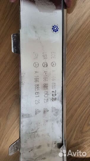 Накладка бампера хром Mercedes W166/X166