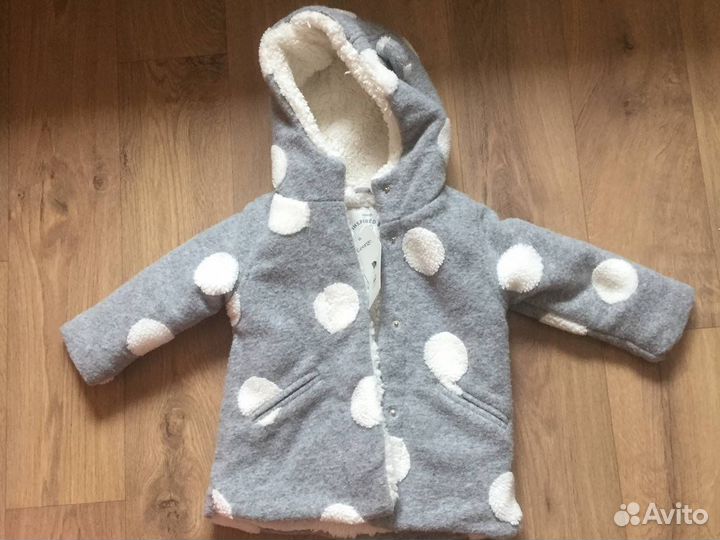 Новое Пальто George куртка для девочки 80-86