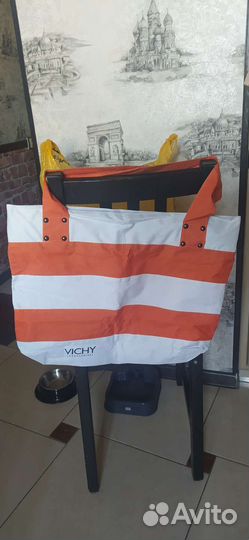 Набор сумка пляжная + коврик Vichy