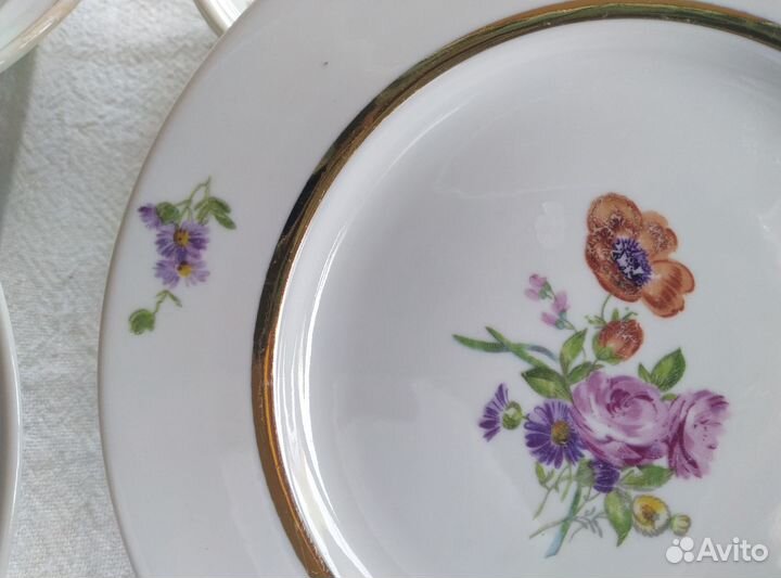 Винтажные тарелки СССР и Япония