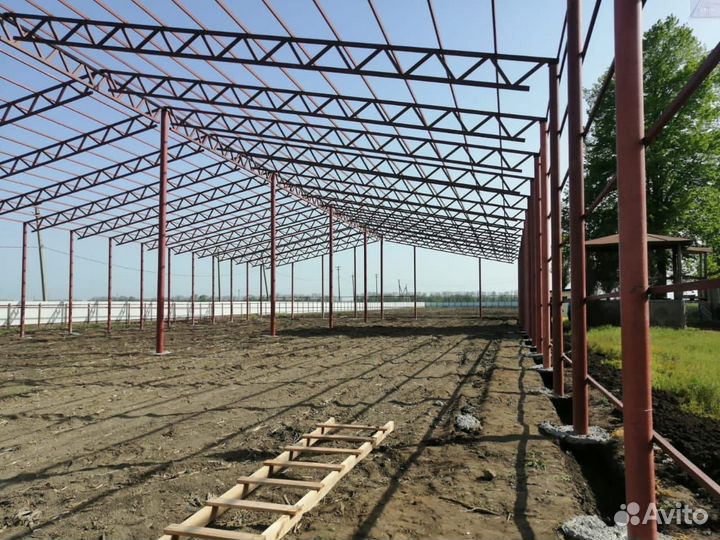 Возведение ангаров, навесов, складов