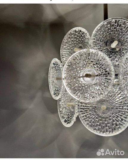 Люстра хрустальная спутник одуванчик