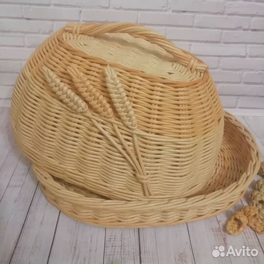 Хлебница плетеная с крышкой на заказ ручная работа
