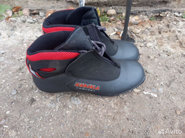 Лыжи, лыжные палки, лыжные ботинки